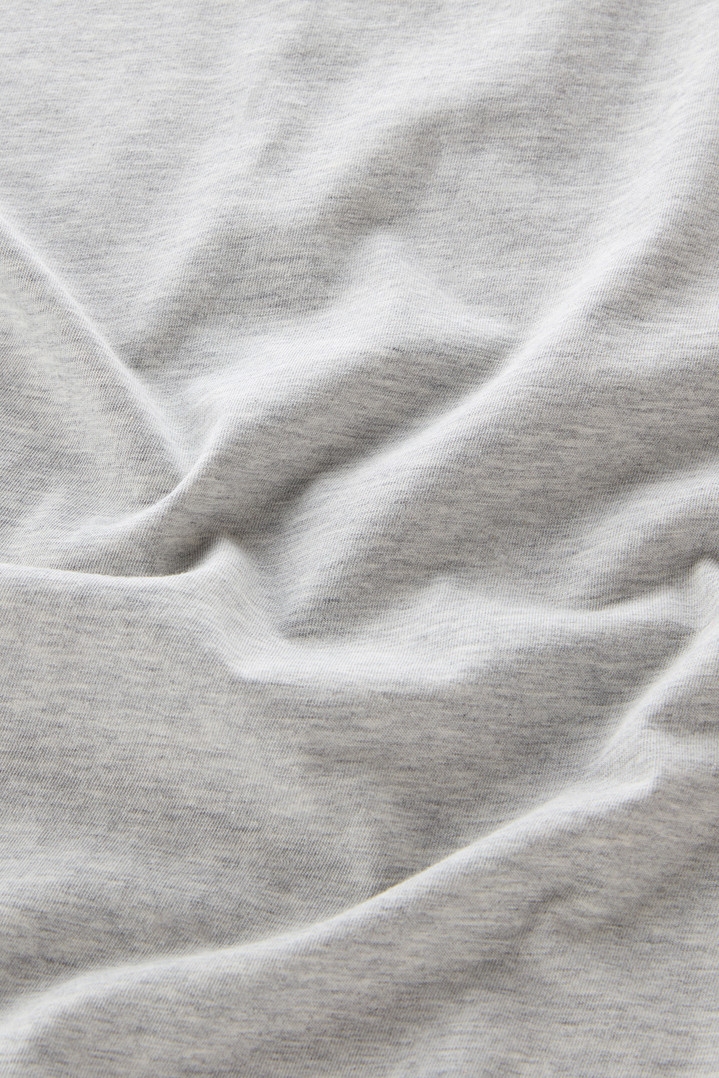 Pure Cotton T-Shirt with Outermates Print Gray photo 3 | Woolrich