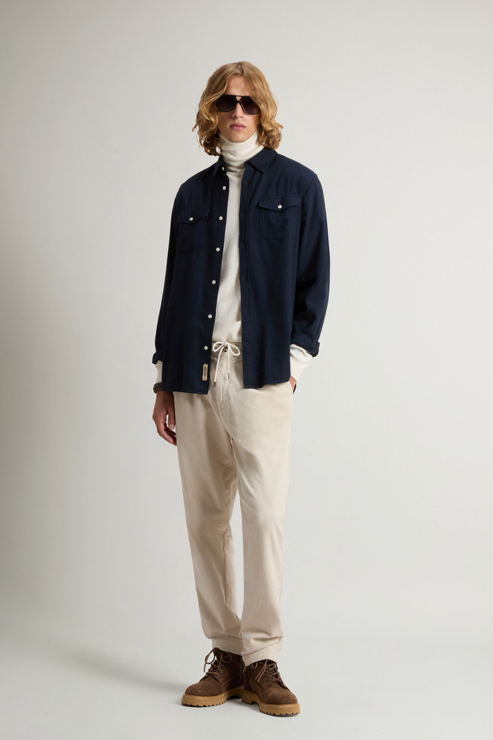 Pure Madras Cotton Flannel Blue photo 2 | Woolrich