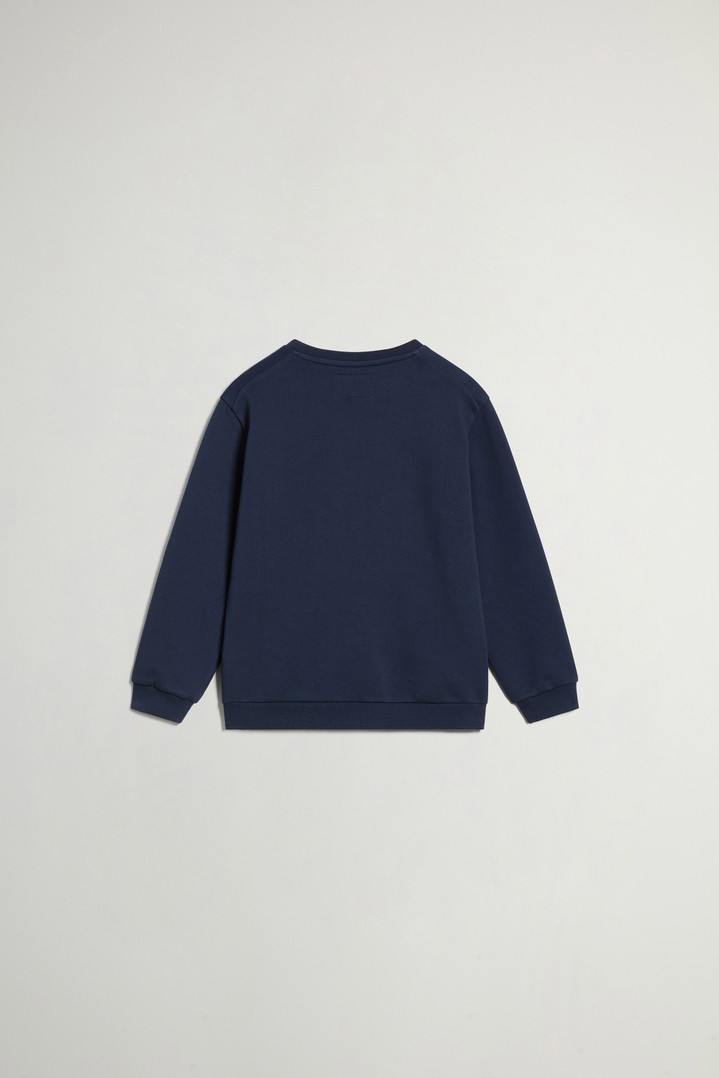 LOGO CREWNECK Blue photo 2 | Woolrich