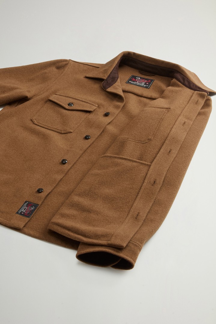Ranger Overshirt in Recycled Italian Wool Blend Brown photo 4 | Woolrich
