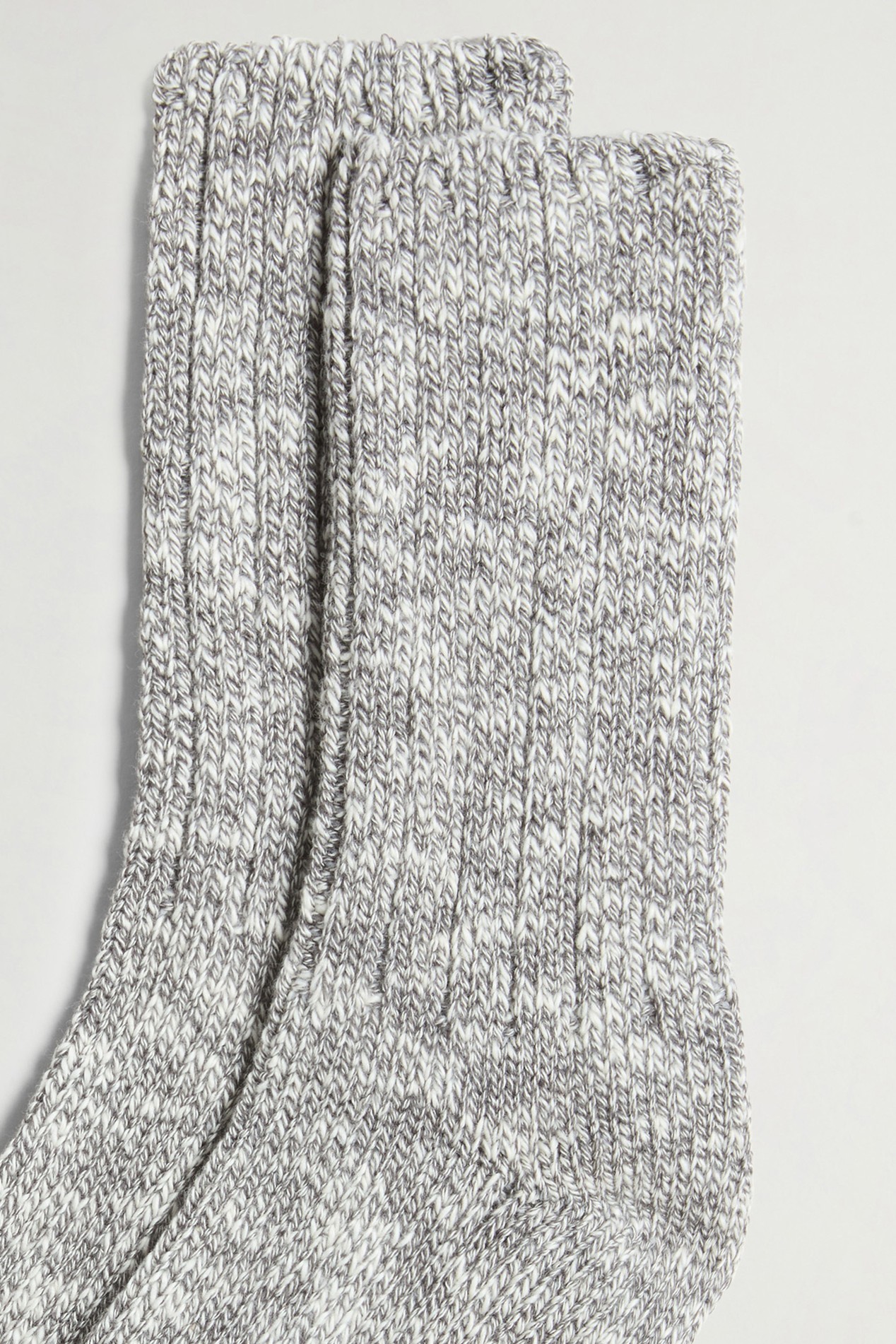 Mouliné Cotton-Blend Socks Gray photo 2 | Woolrich