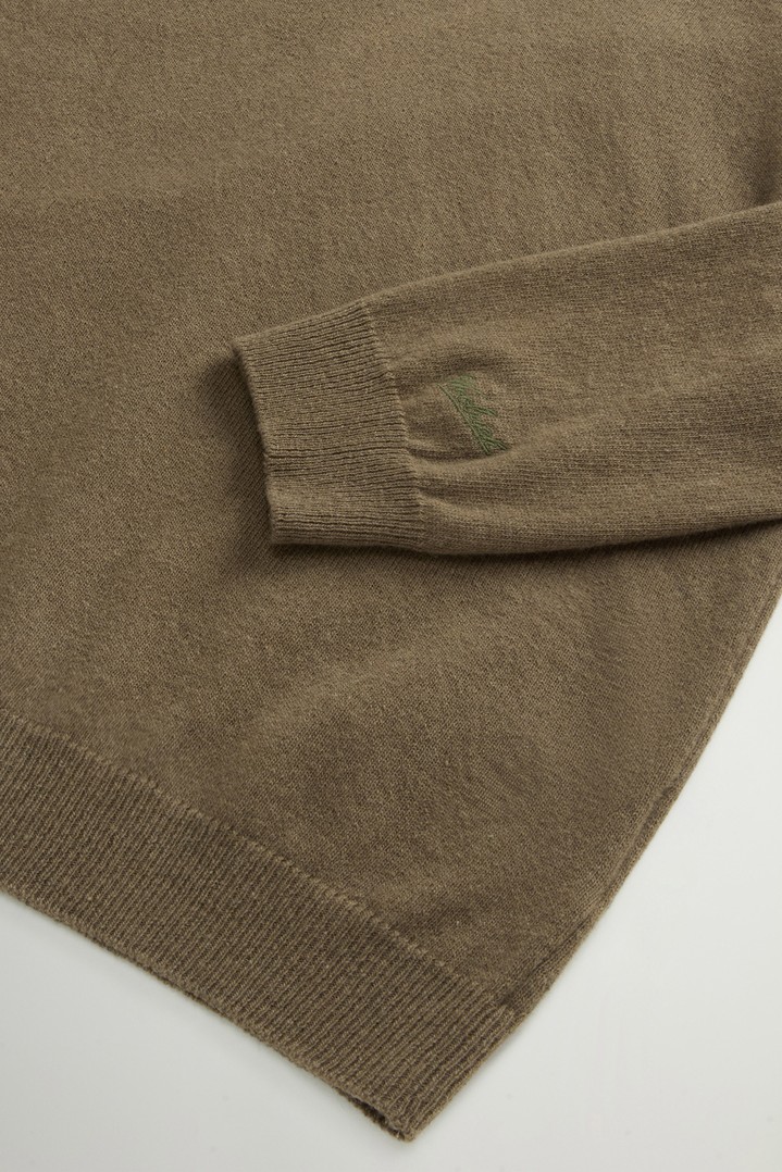 Crewneck Sweater in Pure Virgin Wool Green photo 2 | Woolrich