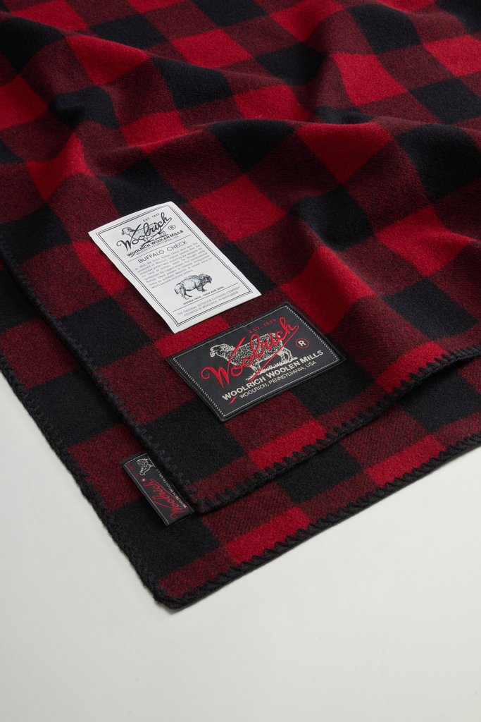 WM BUFFALO CHECK BLANKET Red photo 3 | Woolrich
