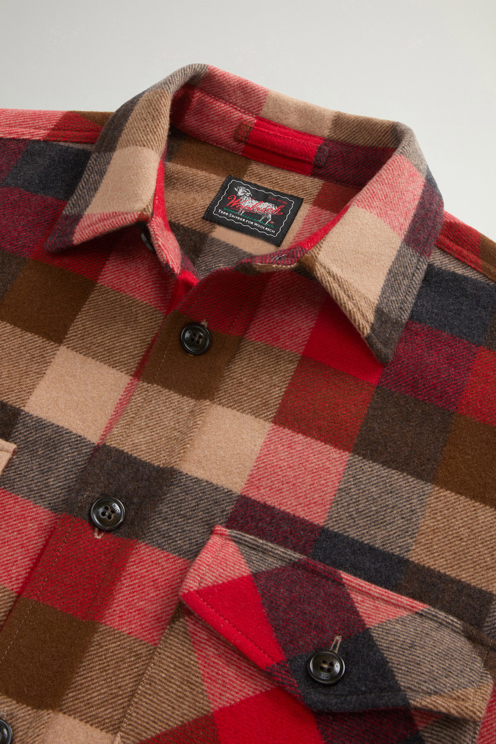Checked Overshirt in Pure Cashmere by Todd Snyder Multicolor photo 9 | Woolrich
