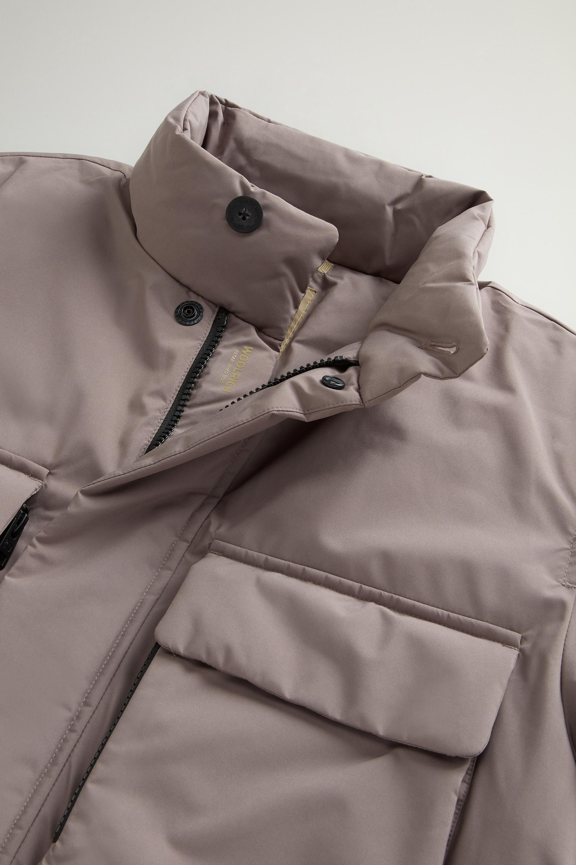 Cloud Jacket with Stand-Up Collar Brown photo 6 | Woolrich