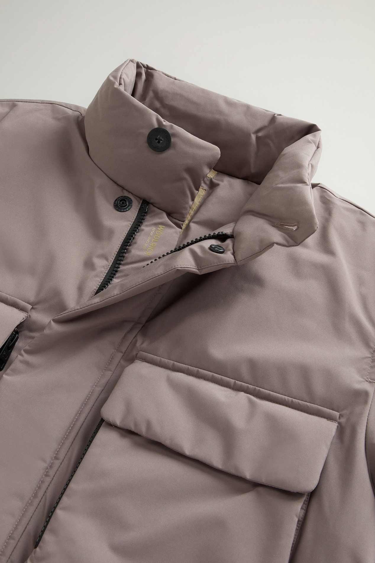 Cloud Jacket with Stand-Up Collar Brown photo 6 | Woolrich