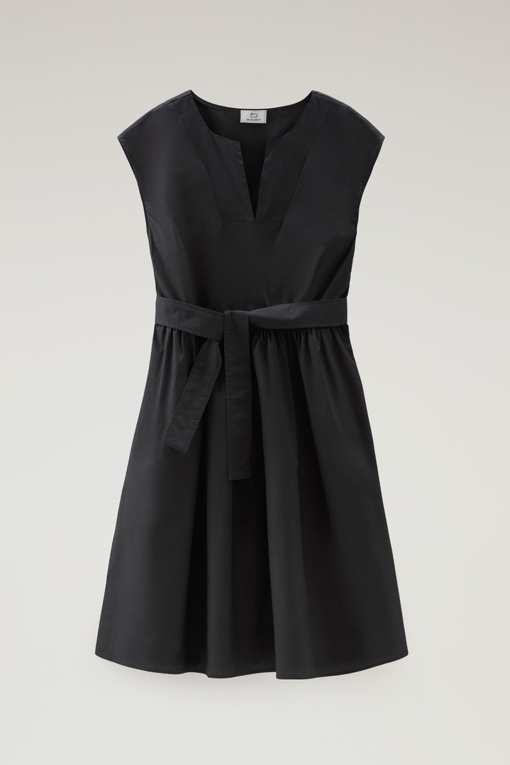 Short Dress in Pure Cotton Poplin Black photo 1 | Woolrich