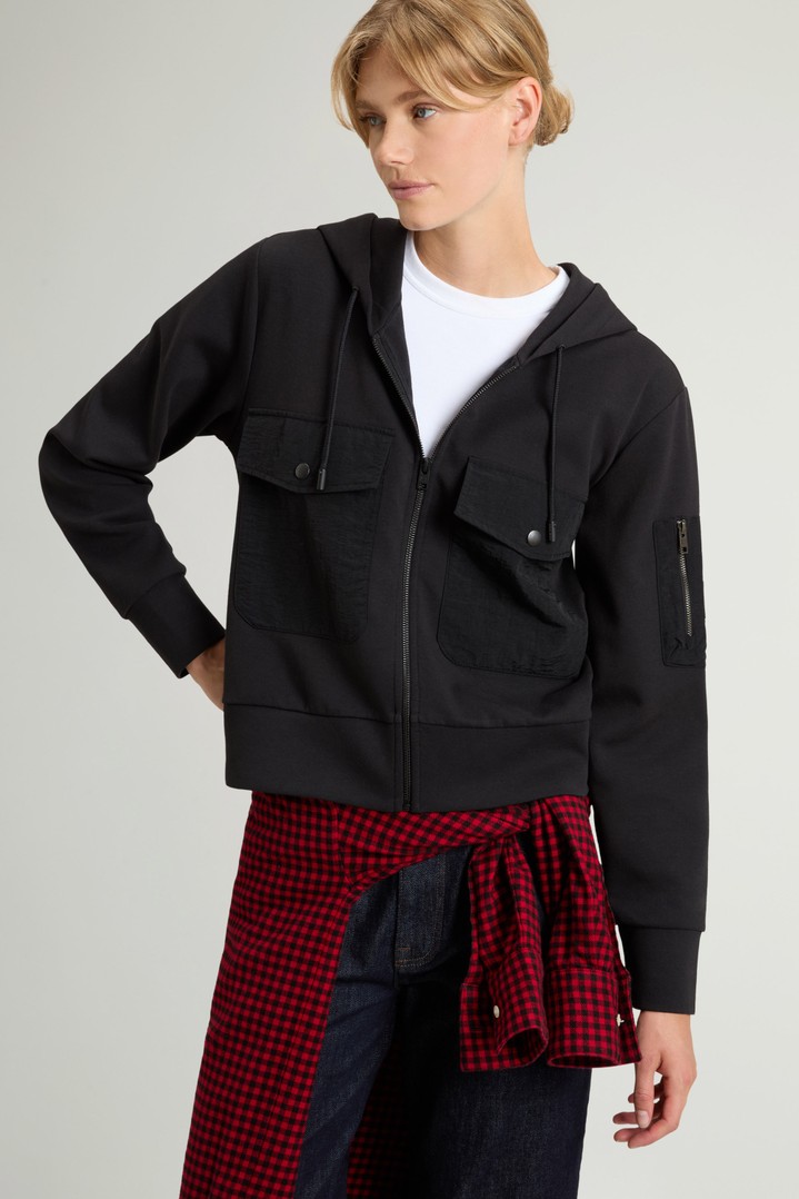 INTERLOCK TRACK SWEATSHIRT Black photo 4 | Woolrich