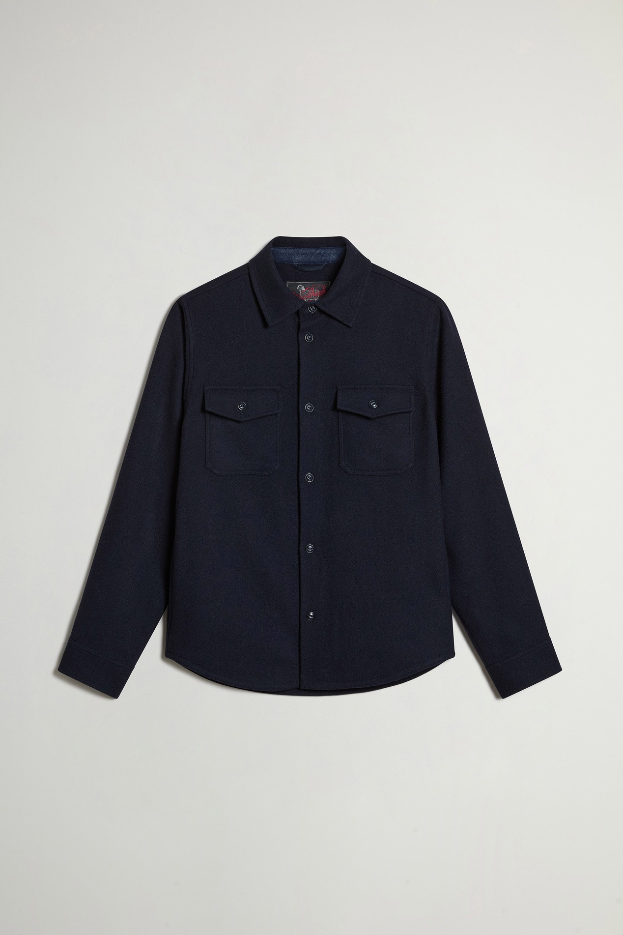 Ranger Overshirt in Recycled Italian Wool Blend Blue photo 1 | Woolrich