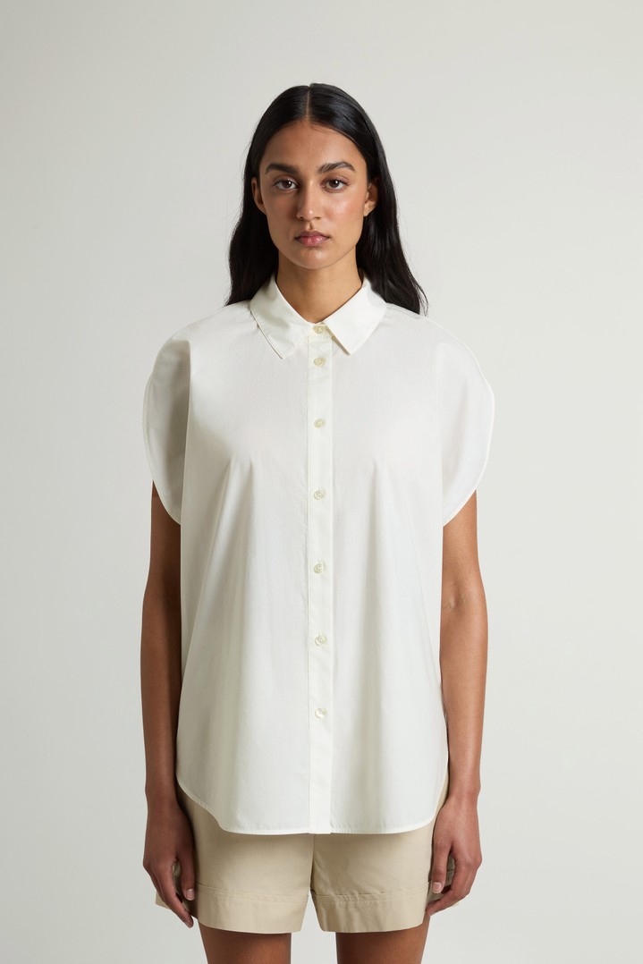 COTTON POPLIN BLOUSE White photo 1 | Woolrich