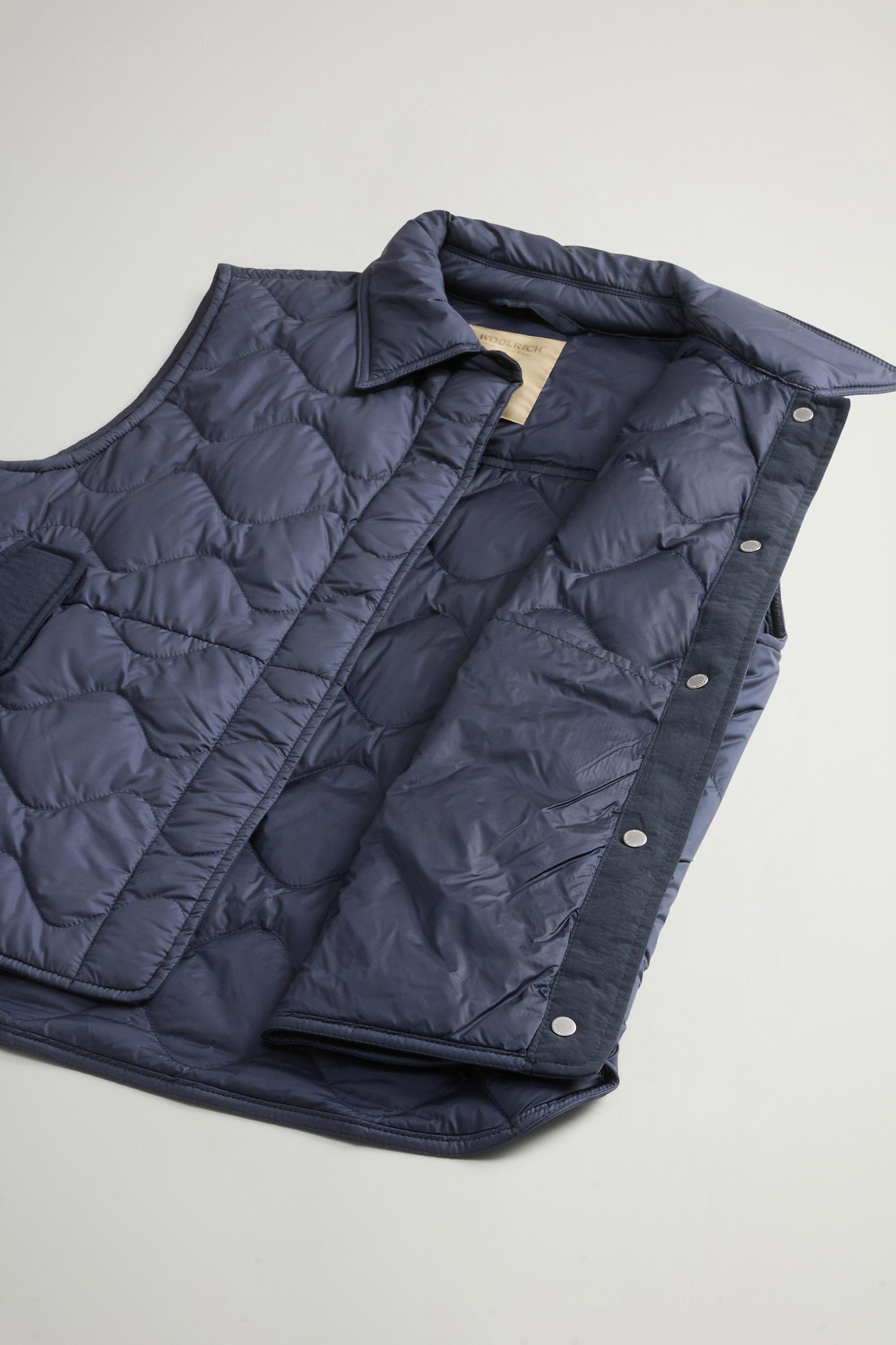 Quilted Microfiber Heritage Vest Blue photo 8 | Woolrich