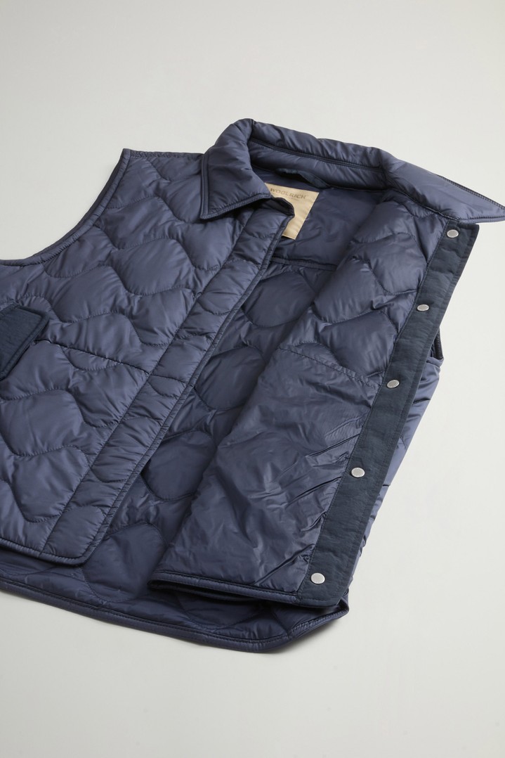 Quilted Microfiber Heritage Vest Blue photo 8 | Woolrich