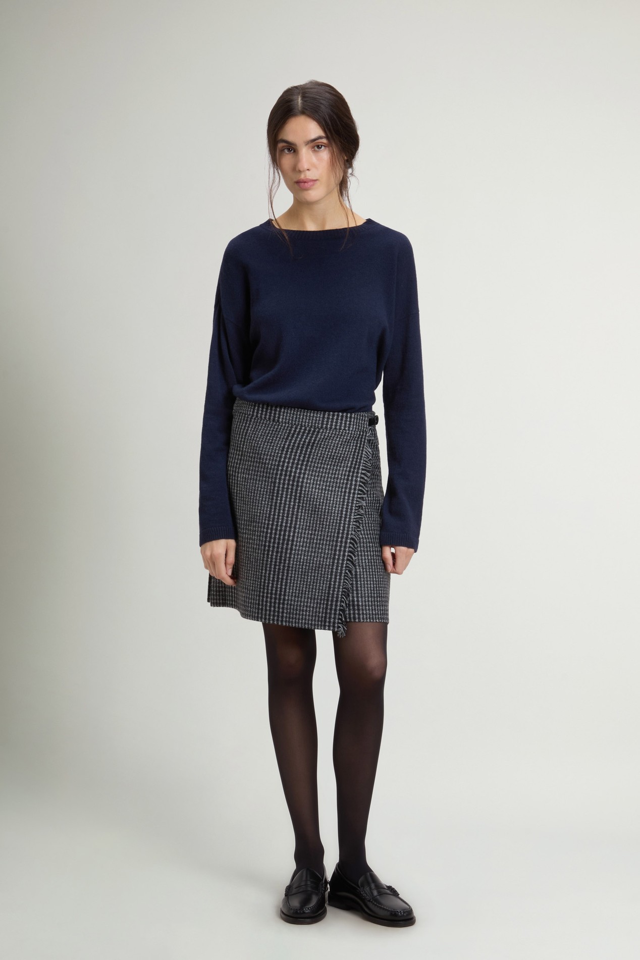 CHECK FLANNEL SKIRT White photo 2 | Woolrich
