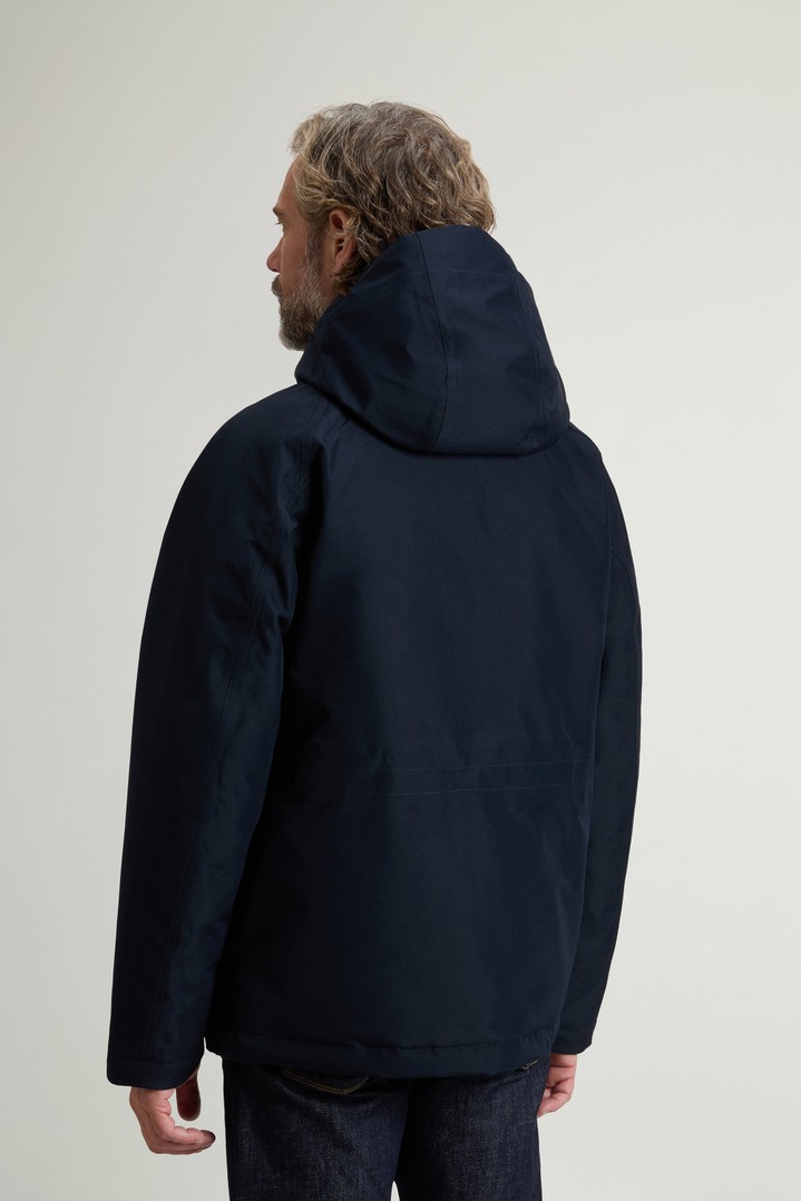 Waterproof Mountain Jacket in Recycled GORE-TEX® Fabric Blue photo 3 | Woolrich