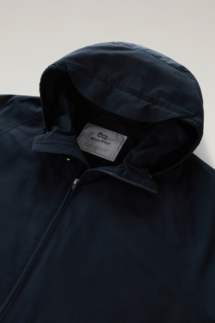 Cruiser Jacket in Ramar Cloth with Hood Blue photo 2 | Woolrich