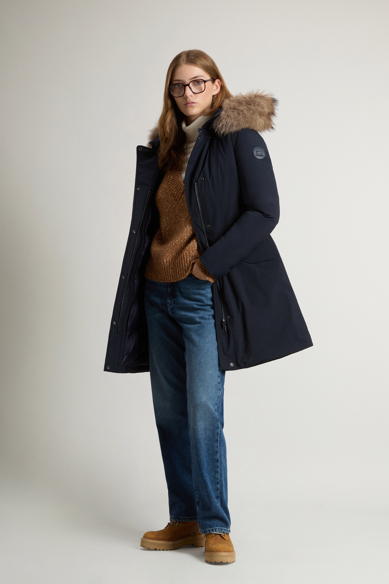 Modern Vail Parka with Detachable Hood Blue photo 2 | Woolrich