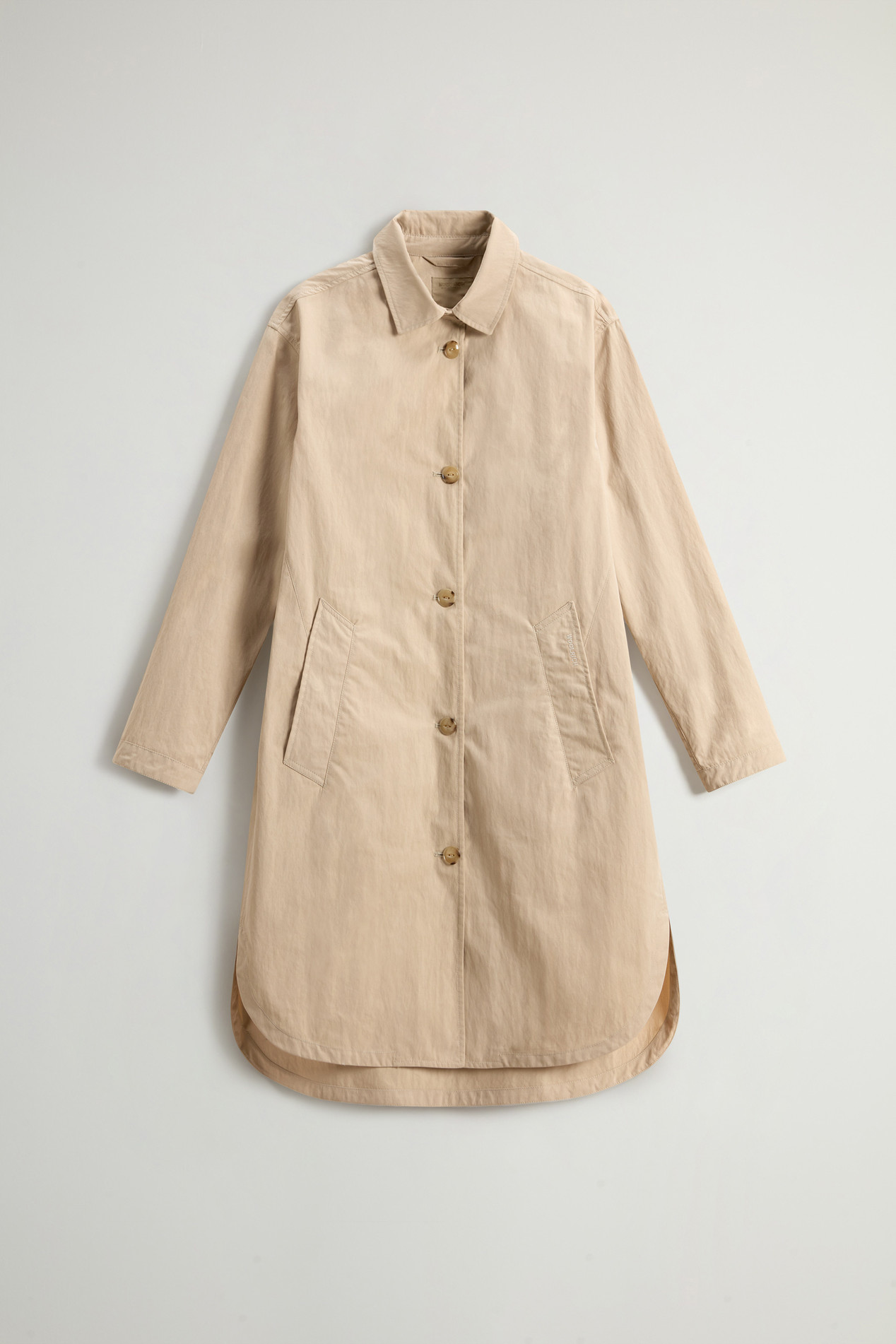 Overcoat in Limonta Cotton Blend Beige photo 5 | Woolrich