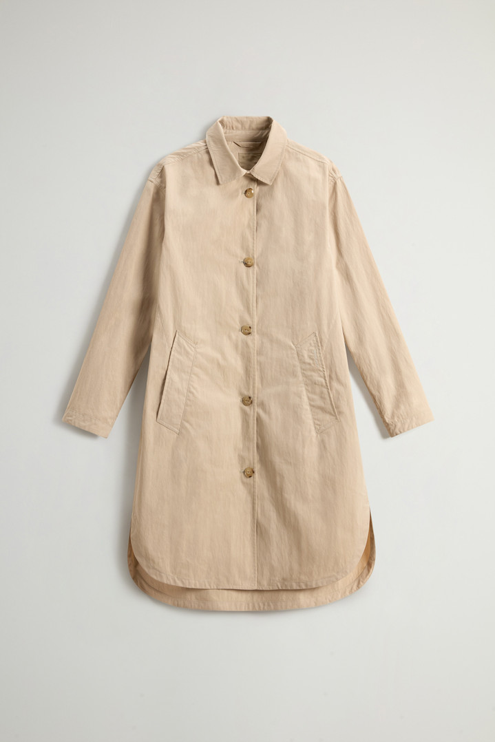 Overcoat in Limonta Cotton Blend Beige photo 5 | Woolrich