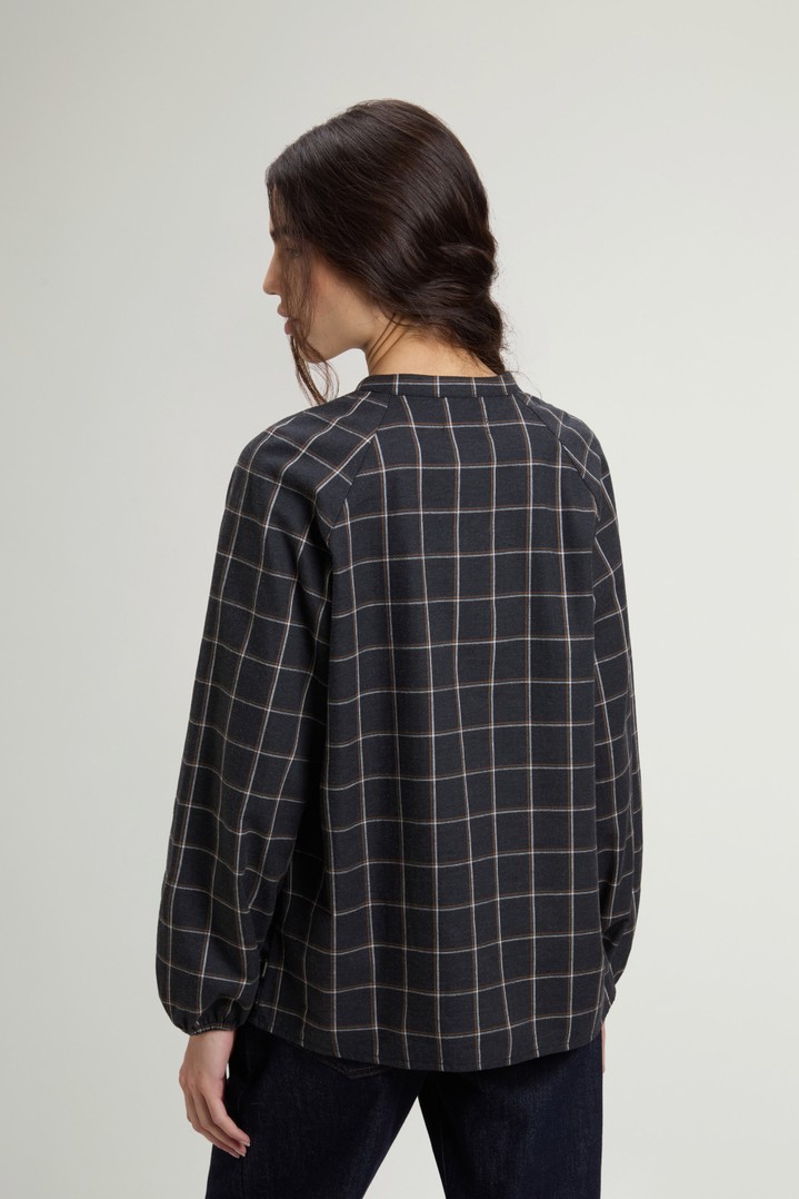 Checked Blouse in Pure Cotton Flannel Gray photo 3 | Woolrich
