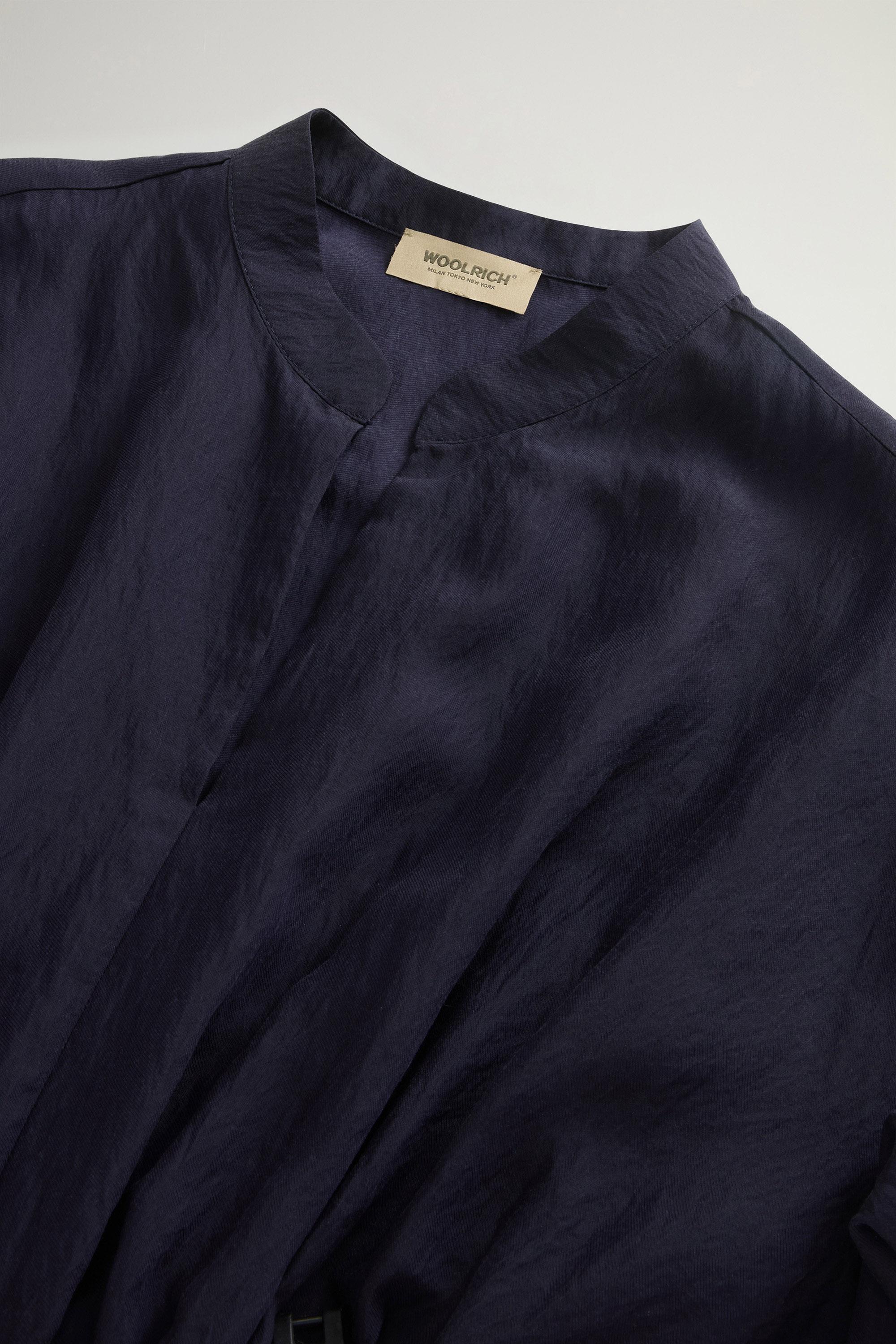 FLUID SHIRT DRESS Blue photo 6 | Woolrich