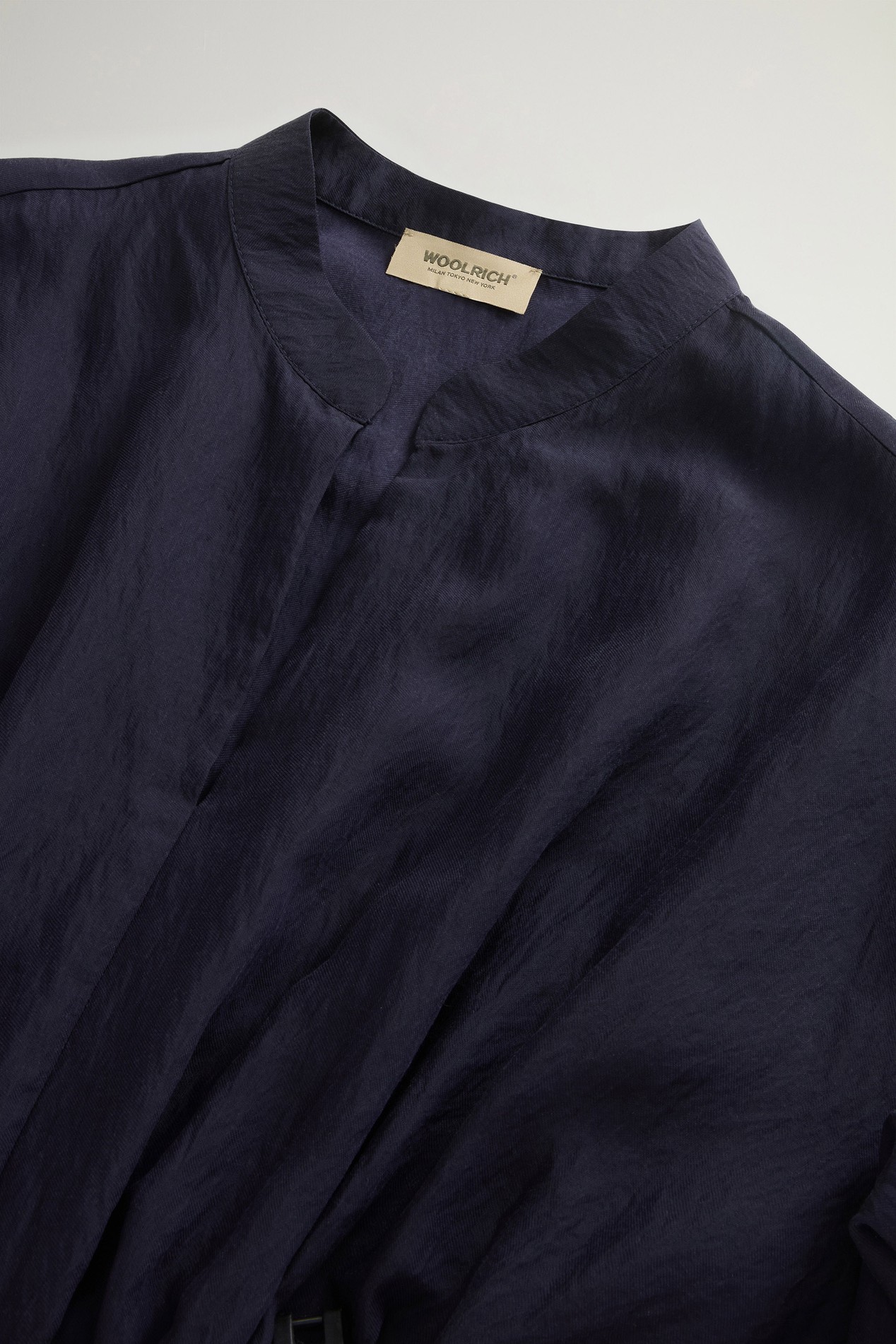 FLUID SHIRT DRESS Blue photo 6 | Woolrich
