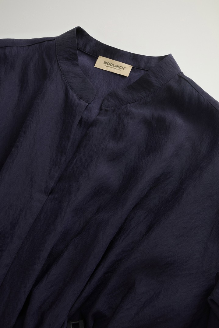 FLUID SHIRT DRESS Blue photo 6 | Woolrich