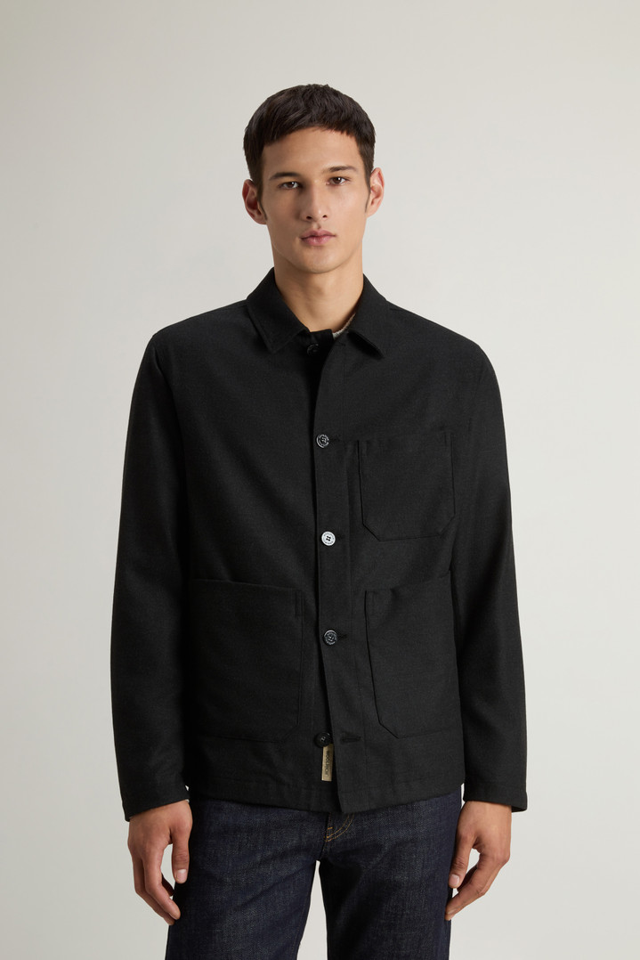 WOOL BLEND CHORE JACKET Gray photo 1 | Woolrich