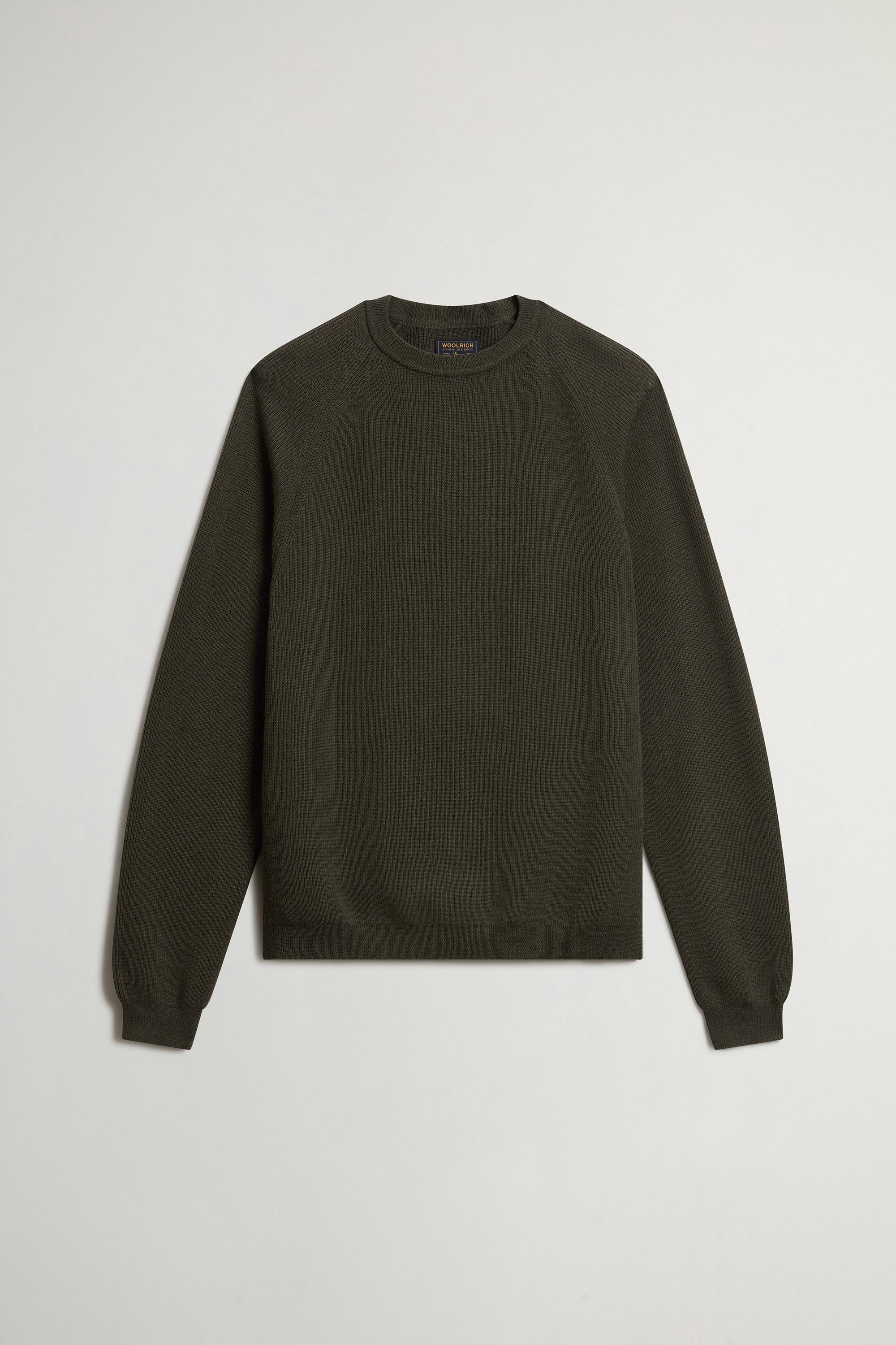 FINE MERINOS CREWNECK GG18 Groen photo 5 | Woolrich