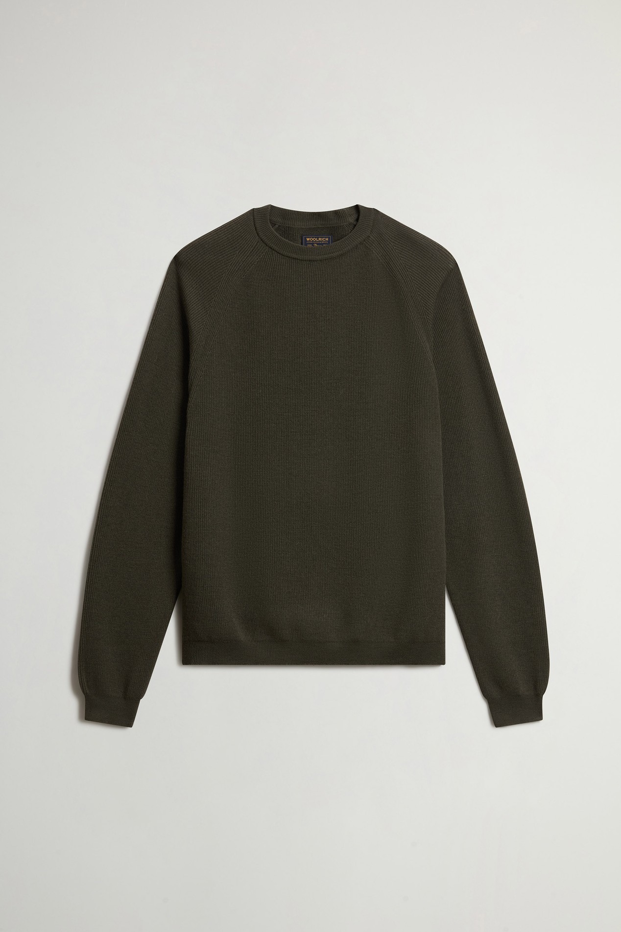 FINE MERINOS CREWNECK GG18 Groen photo 5 | Woolrich