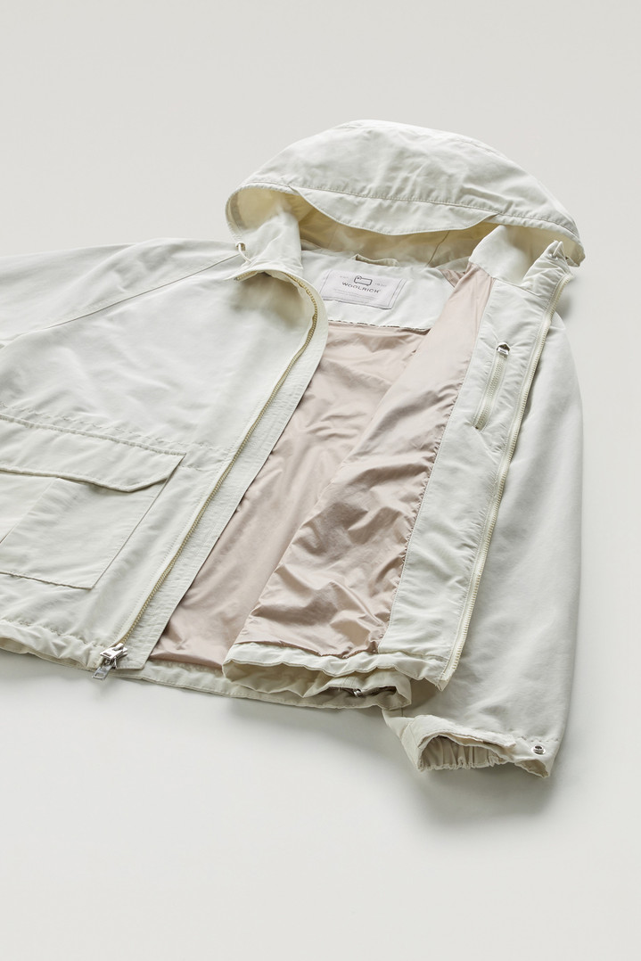 Cruiser Jacket in Ramar Cloth with Hood White photo 6 | Woolrich