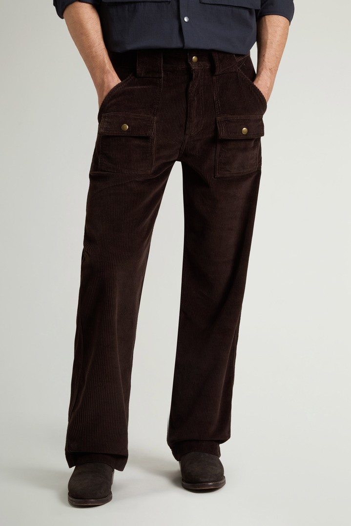 Bush Pants in Pure Cotton Velvet Brown photo 2 | Woolrich