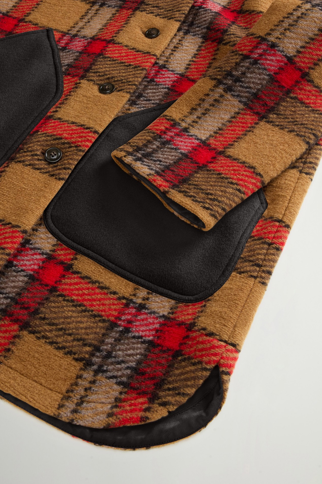 Checked Wool-Blend Gentry Coat Red photo 6 | Woolrich