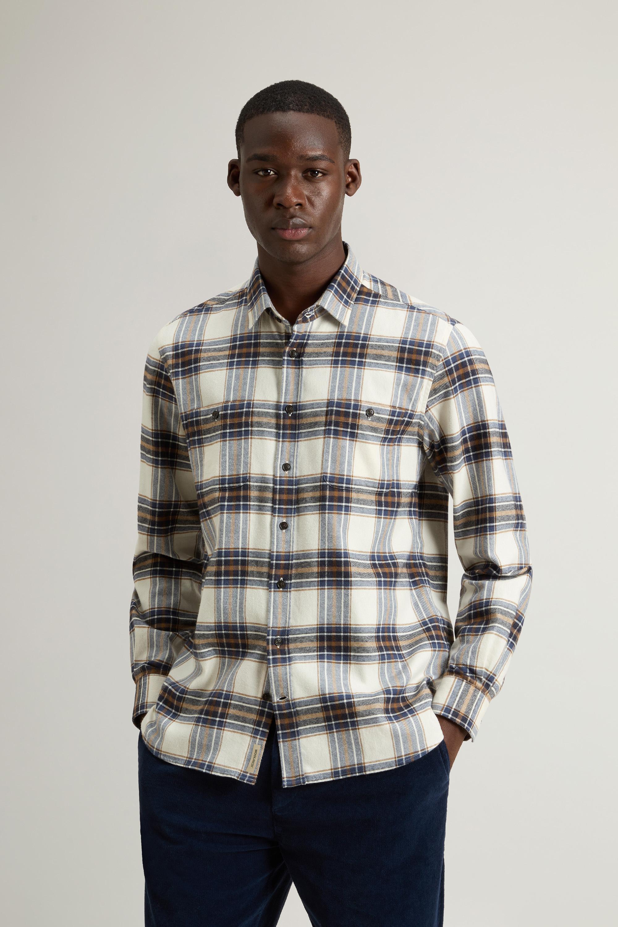Pure Cotton Flannel Checked Shirt Multicolor photo 1 | Woolrich