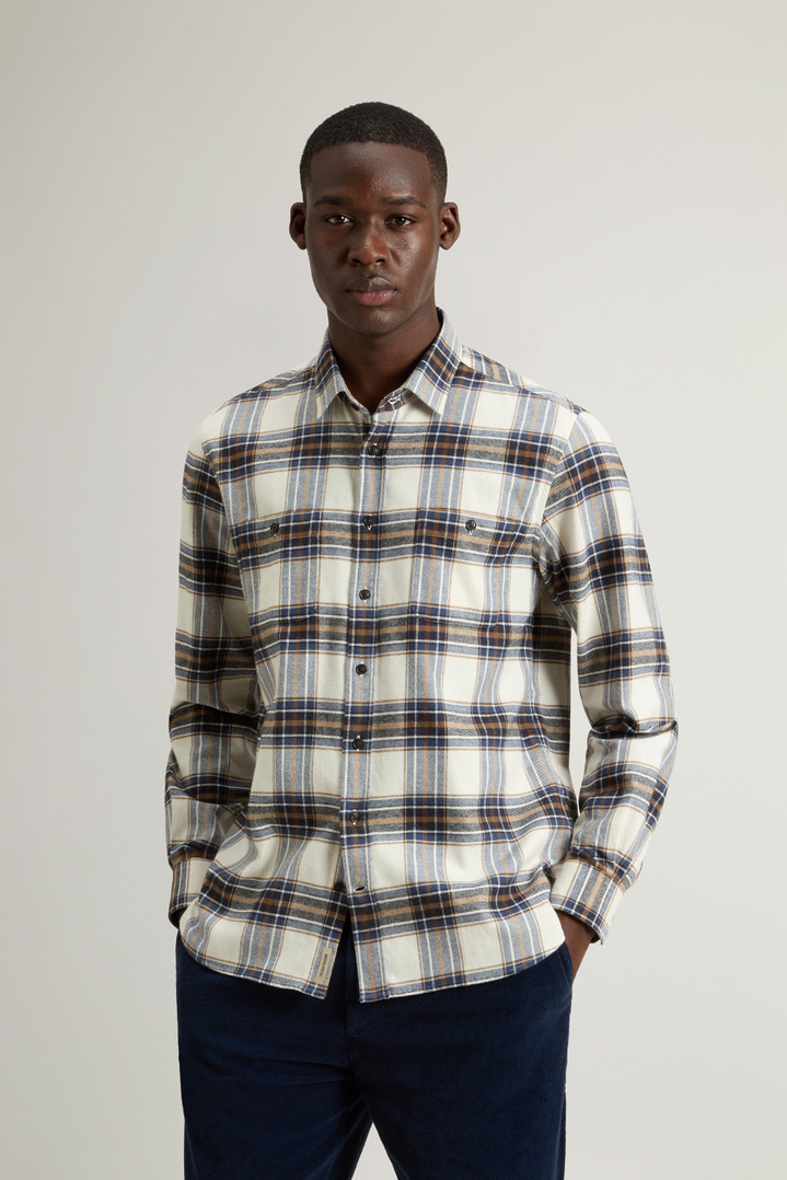 Pure Cotton Flannel Checked Shirt Multicolor photo 1 | Woolrich