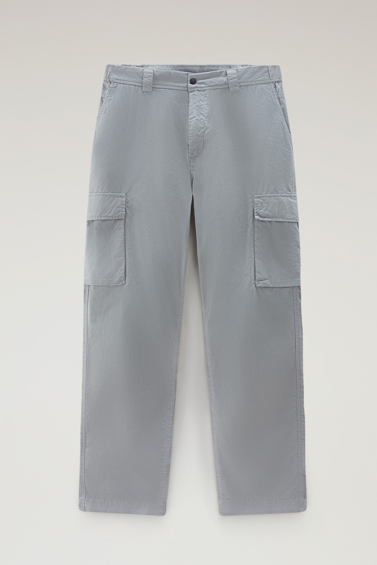 Cargo Pants in Pure Cotton Gabardine Gray photo 1 | Woolrich
