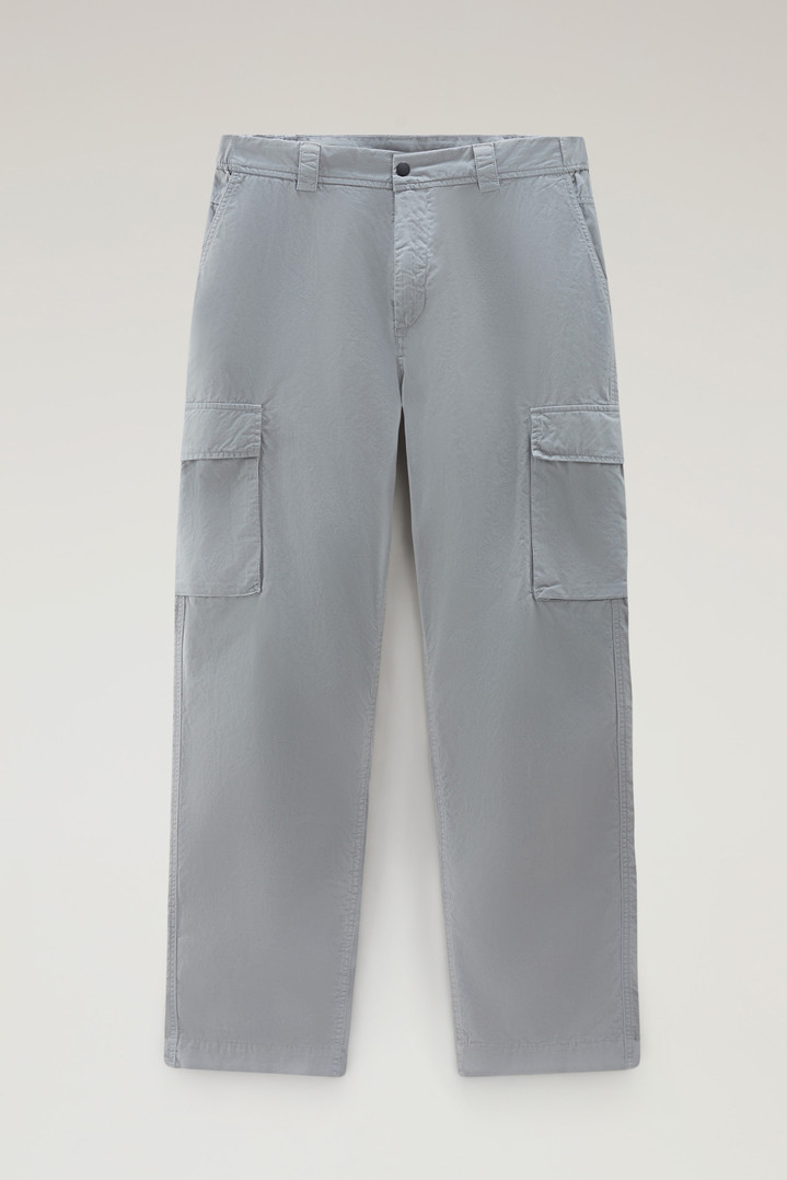 Cargo Pants in Pure Cotton Gabardine Gray photo 1 | Woolrich
