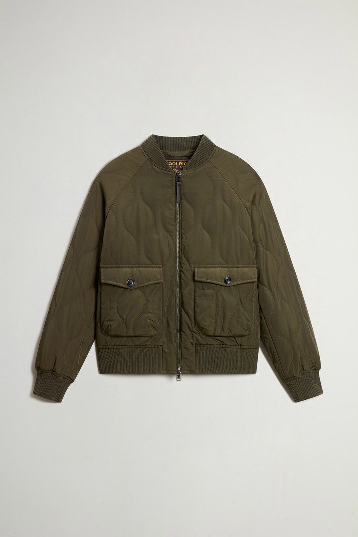 MILITARY POLY BOMBER Vert photo 5 | Woolrich