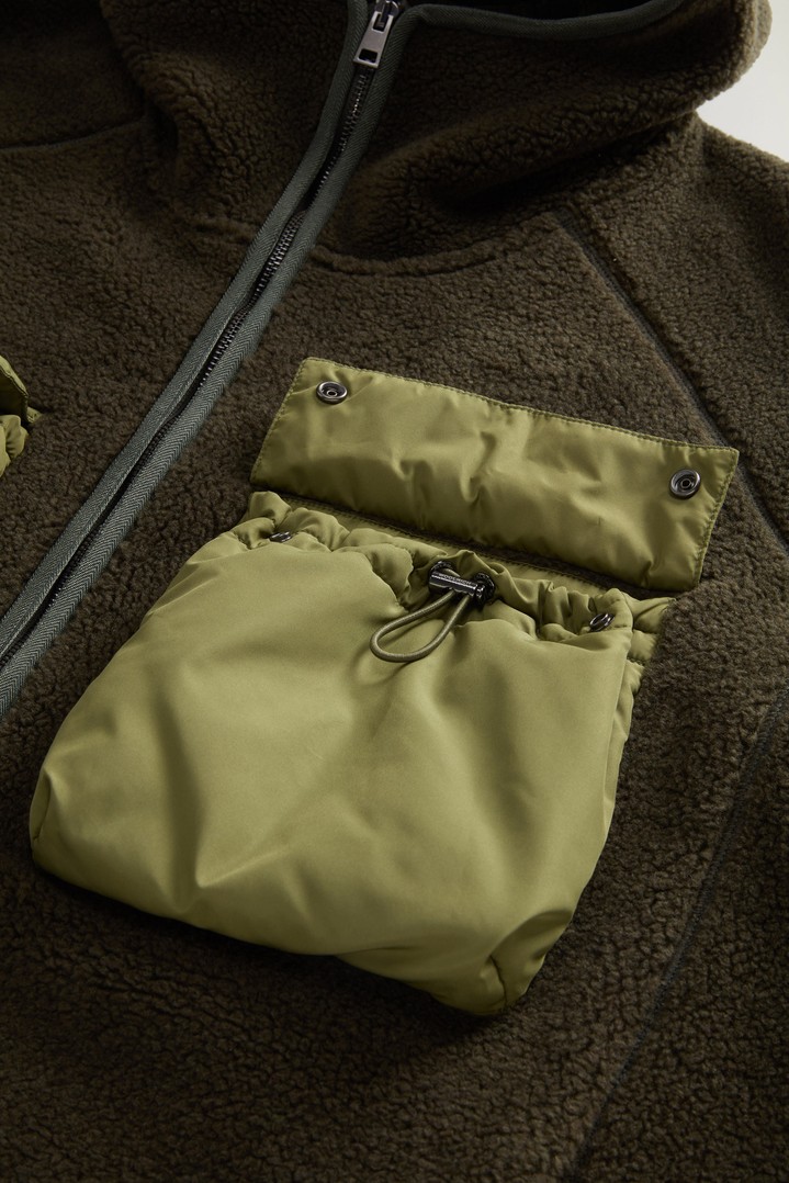 Felpa ibrida full-zip con cappuccio Verde photo 11 | Woolrich