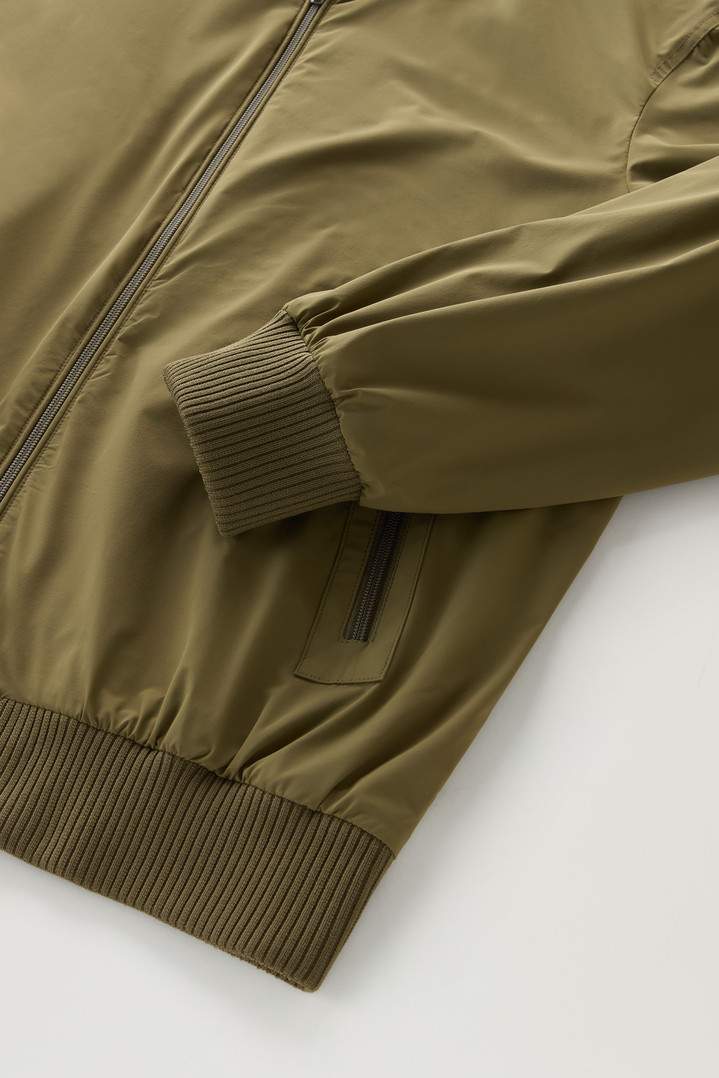 Stretch Matt Finish Nylon Bomber Jacket Green photo 3 | Woolrich