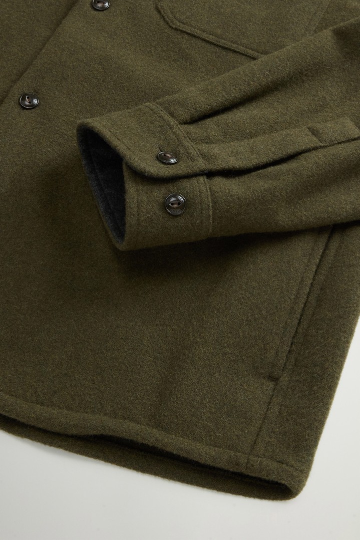 Ranger Overshirt in Recycled Italian Wool Blend Green photo 3 | Woolrich