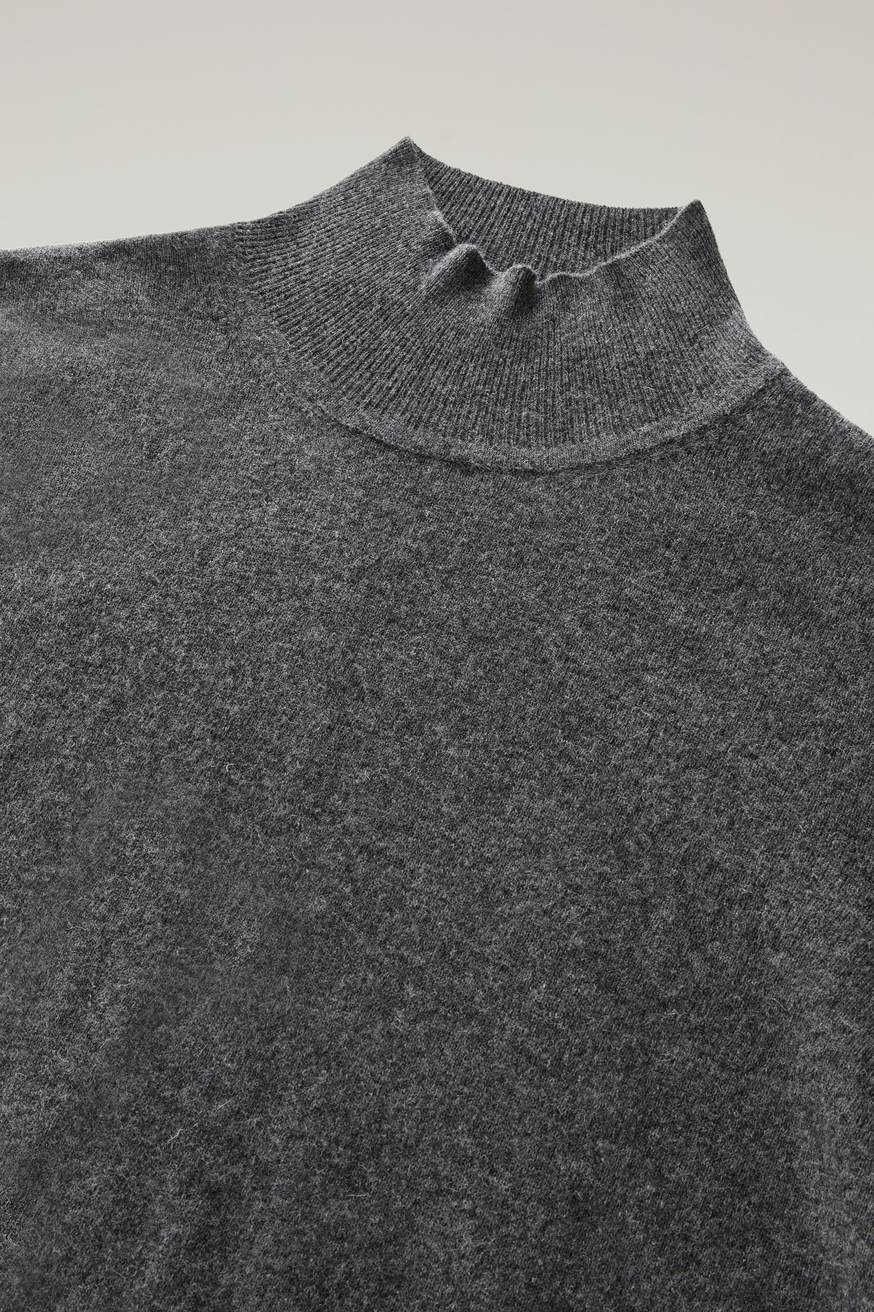 Turtleneck Sweater in Merino Wool Blend Gray photo 2 | Woolrich