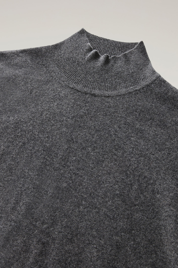 Turtleneck Sweater in Merino Wool Blend Gray photo 2 | Woolrich
