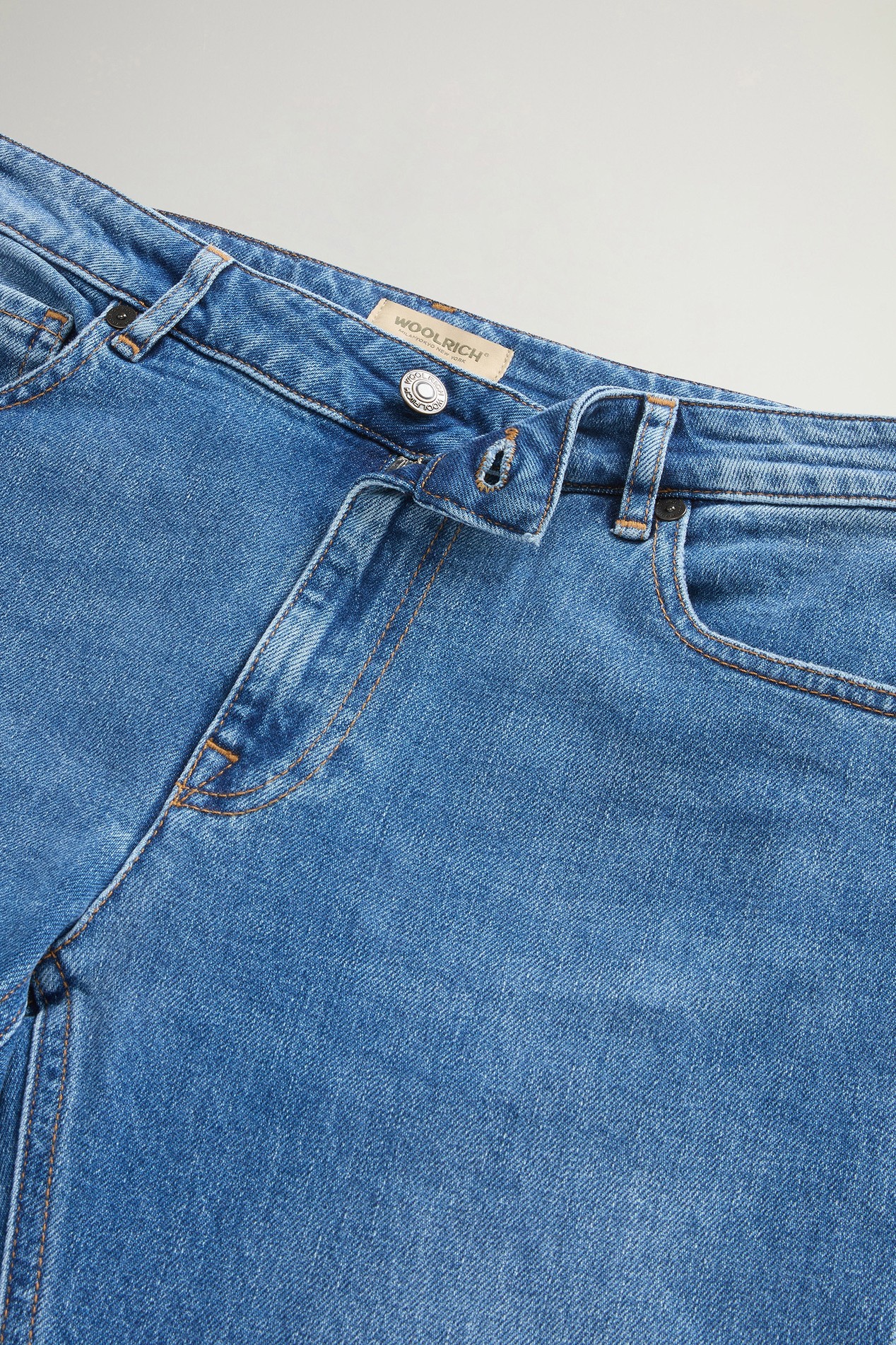 Five-Pocket Jeans in Stretch Cotton Denim Blue photo 5 | Woolrich