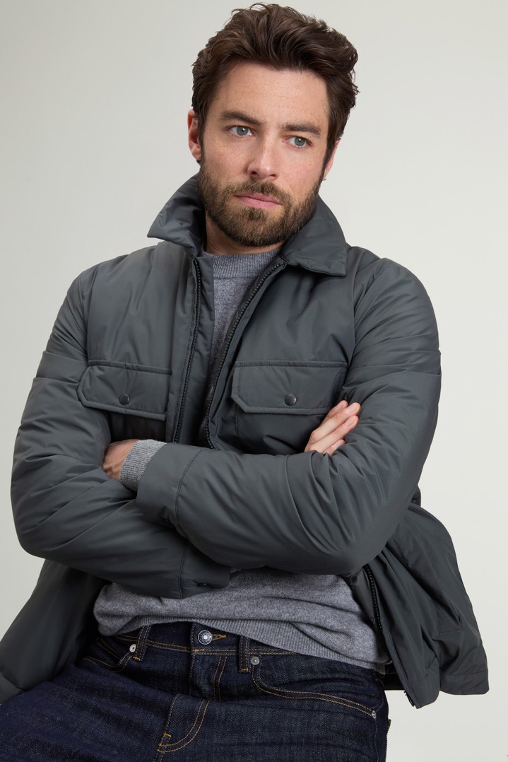 Cloud Padded Overshirt Gray photo 4 | Woolrich