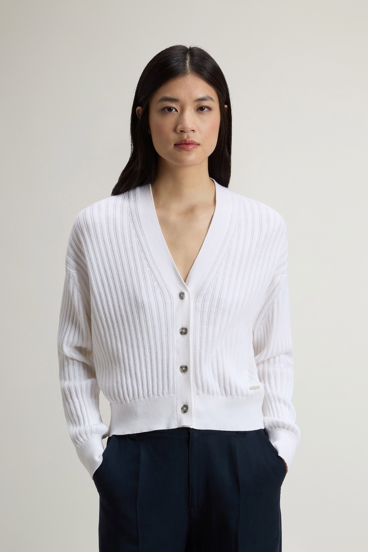SOFT COTTON SWEATER White photo 1 | Woolrich