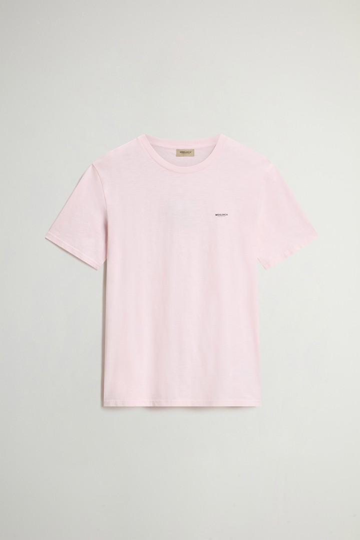 Slub T-Shirt in Pure Cotton Pink photo 1 | Woolrich
