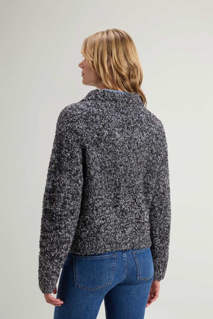 Cardigan aus Bouclé aus einer Schurwoll-Alpaka-Mischung Schwarz photo 3 | Woolrich