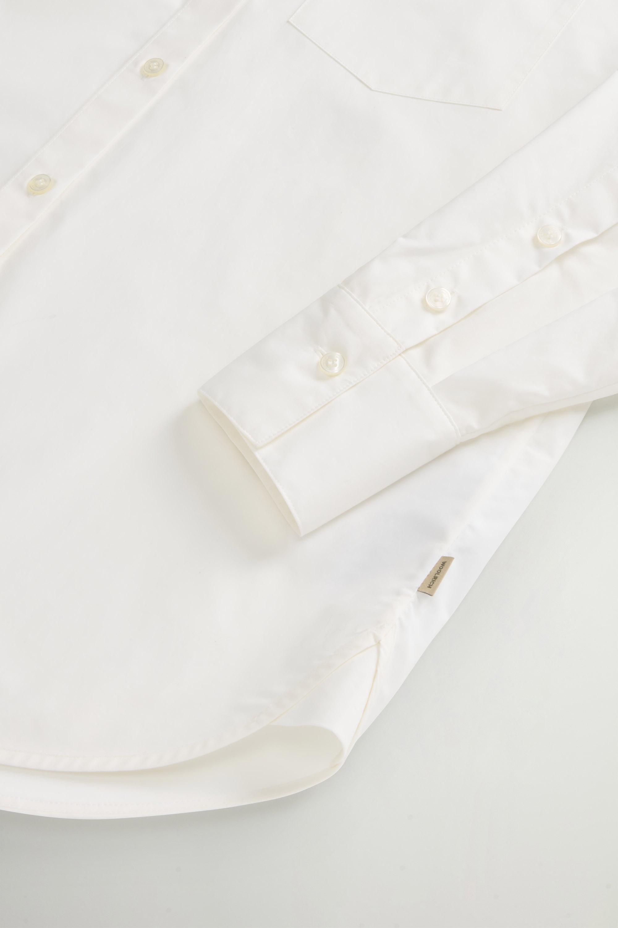 COTTON POPLIN BOYFRIEND SHIRT White photo 7 | Woolrich