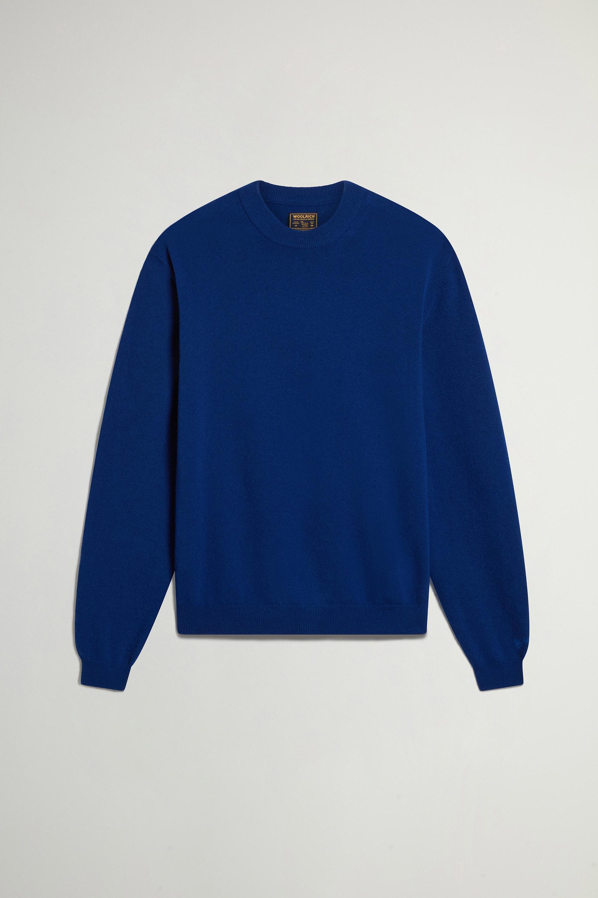 Crewneck Sweater in Pure Virgin Wool Blue photo 1 | Woolrich