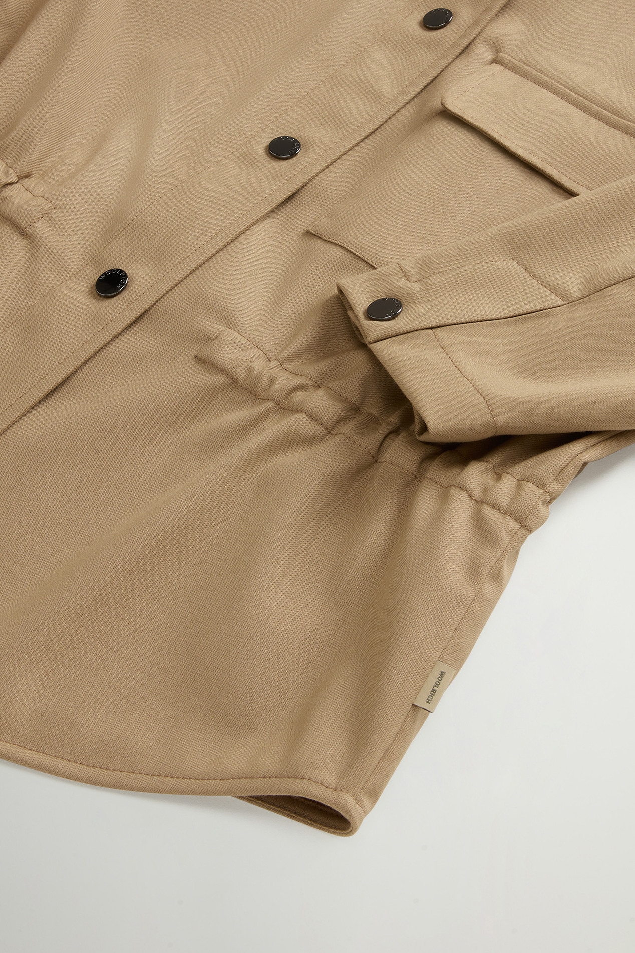 Overshirt in Wool Blend Beige photo 7 | Woolrich